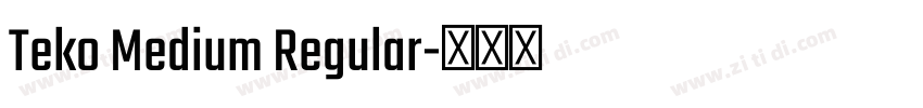 Teko Medium Regular字体转换